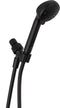 DELTA FAUCET 4-SETTING HANDHELD SHOWER HEAD, BLACK - MATTE BLACK - Like New