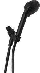 DELTA FAUCET 4-SETTING HANDHELD SHOWER HEAD, BLACK - MATTE - Scratch & Dent