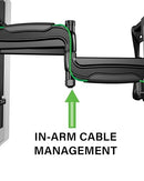 Amazon Universal Full-Motion TV Wall Mount 50-82" TVs B09534DXC5 - Black - Brand New