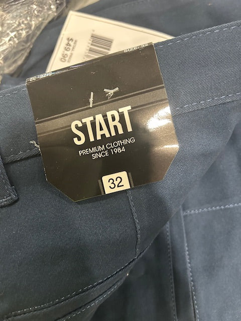 START FLEX COMFORT 4-WAY STRETCH FABRIC - SIZE: MEN 32 - NAVY - Brand New