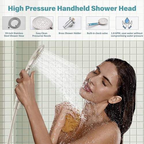 Gabrylly Shower System Shower Faucet Set with Pressure Balance Shower Valve - Like New