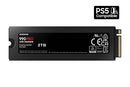 SAMSUNG 990 PRO W/ HEATSINK SSD 2TB, PCIE GEN4 M.2 2280 MZ-V9P2T0CW - BLACK - Like New