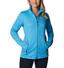 COLUMBIA WOMEN'S PARK VIEW GRID FULL ZIP FLEECE JACKET SIZE M BLUE CHILL HEATHER - Brand New