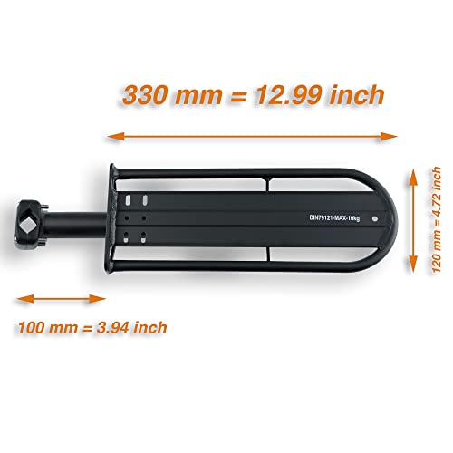 CYCLINGDEAL BICYCLE BIKE SEATPOST MOUNT REAR BACK CARGO PANNIER RACK - BLACK - Like New