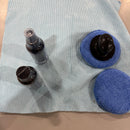 PHILISN QUICK SHINE CERAMIC LIQUID WAX,CLEANING PADS,SOFT FABRIC TOWEL - BLUE - Brand New