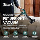 SHARK FROWNISH SWIVEL PRO PET UPRIGHT VACUUM, SELF-CLEANING BRUSHROLL - ZU51 - Like New