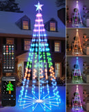 Brightever Smart Christmas Cone Tree, 7FT 295 LED Outdoor Christmas Tree - Like New