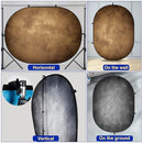 Kate Collapsible Backdrop Grey Brown Self Tape Backdrop 285 - Brand New