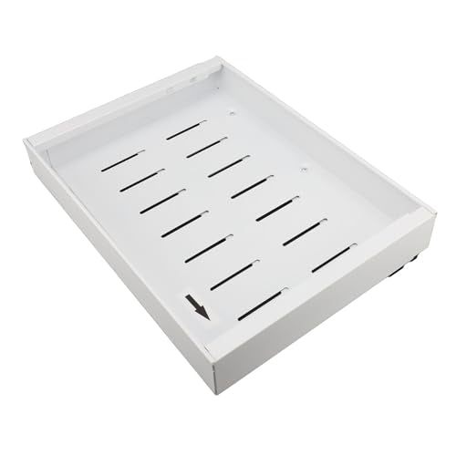 EVGATSAUTO ADJUSTABLE WIDTH CABINET PULL OUT SHELF CARBON STEEL SLIDE OUT DRAWER - Brand New