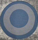 COLONIAL MILLS 9X9 ROUND RUG - GRANO BLUE - Like New