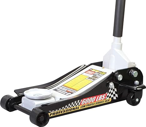 Torin T83505W Hydraulic Low Profile Steel Racing Jack 6,000 lb Capacity - BLACK - Like New