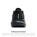 BROOKS MEN’S ADRENALINE GTS 24 BLACK/ EBONY/ NEW YELLOW SIZE 12 - Like New