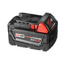 MILWAUKEE M18 REDLITHIUM XC 5.0AH BATTERY AND CHARGER STARTER KIT - BLK RED - Like New