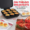 DASH FAMILY SIZE EGG BITE MAKER 94987841 MAKES 9 EGG BITES NONSTICK - TEAL - Like New
