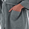 FRUIT OF THE LOOM MEN'S WAFFLE KIMONO ROBE - ONE SIZE - GRAY HEATHER - Like New