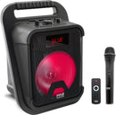 PyleUsa PPHP87TLB Portable Bluetooth PA Speaker - 360W 8” Karaoke Remote - Black Like New