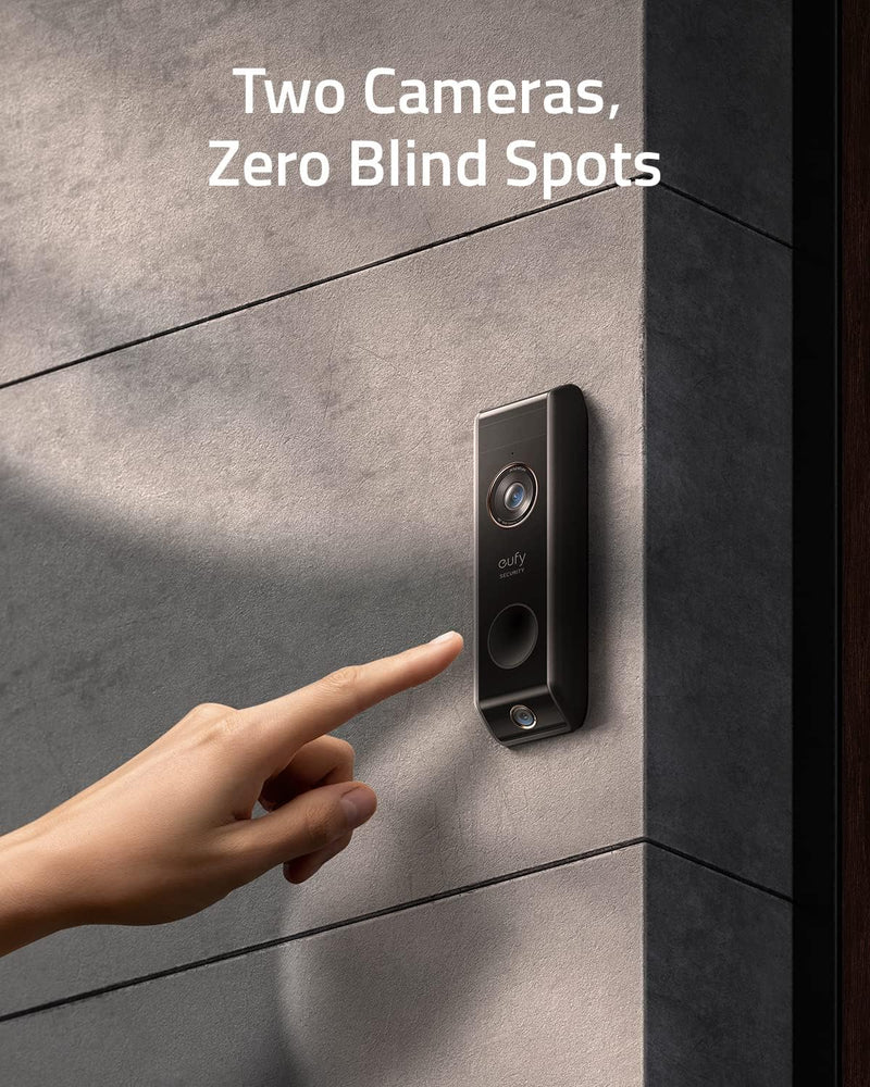 Eufy Security Video Doorbell S330 Security Camera T8213181 - Black - Brand New