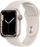 For Parts: APPLE WATCH SERIES 7 GPS CELLULAR 41mm STARLIGHT ALUM MKH83LL/A CRACKED SCREEN