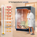 SereneLife Portable Sauna Home 2 Person Steam Tent 4L Steamer 2 Folding Chairs - Like New