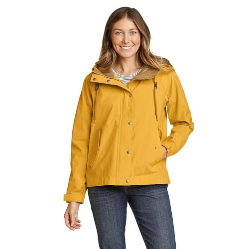 EDDIE BAUER WOMEN'S PORT TOWNSEND JACKET SIZE: WOMEN XL DK MARIGOLD - Like New