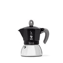 BIALETTI MOKA INDUCTION POT SUITABLE FOR ALL TYPES OF HOBS 4 CUPS ESPRESSO BLACK - Like New