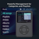 Innioasis 128G Mp3 Player Bluetooth 2.4" Portable Mini HiFi Sound - GRAY - Like New