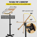 VEVOR Lectern Podium Stand, Height Adjustable Laptop Table, B0BL6STC2V - Oak - Like New