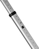 ADIRPRO 16-FOOT ALUMINUM GRADE ROD 10THS DUAL SIDED 5-SECTION TELESCOPIC - GRAY - Brand New