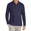 JUMP START MODERN FIT LONG SLEEVE POLO SHIRT - SIZE: MEN M - NAVY - Brand New