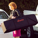 DIONO BUGGY BAG, PERFECT STROLLER BAG FOR TRAVEL, PADDED SHOULDER STRAPS - BLACK - Like New