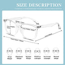 BLUE-LIGHT BLOCKING GLASSES 3 PACK COMPUTER PHONES GLASSES ANTI EYESTRAIN - Like New