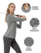 FKEEP WOMEN TENNIS GOLF SHIRT LONG SLEEVED TOP SPORT ACTIVEWEAR LIGHT GREY M - Like New