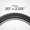 SCHWINN KNOBBY BIKE TIRE WITH KEVLAR 20 X 2.12-INCH BMX BIKE - Brand New