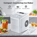 AGLUCKY Ice Makers Countertop with Self-Cleaning, 26lbs/24hrs, 9 Cubes Ready - Brand New