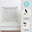 Martha Stewart Grayson Acrylic Dry Erase Wall Calendar 14" Square - Like New