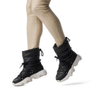 SO REL WOMEN'S KINETIC IMPACT NXT WATERPROOF MID BOOT SIZE 6.5 - BLACK/SEA SALT - Like New