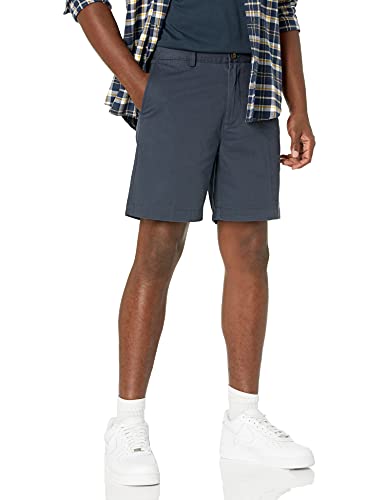 AMAZON ESSENTIALS MEN'S SLIM-FIT 7" CHINO SHORT - SIZE 33 - DARK NAVY - Brand New