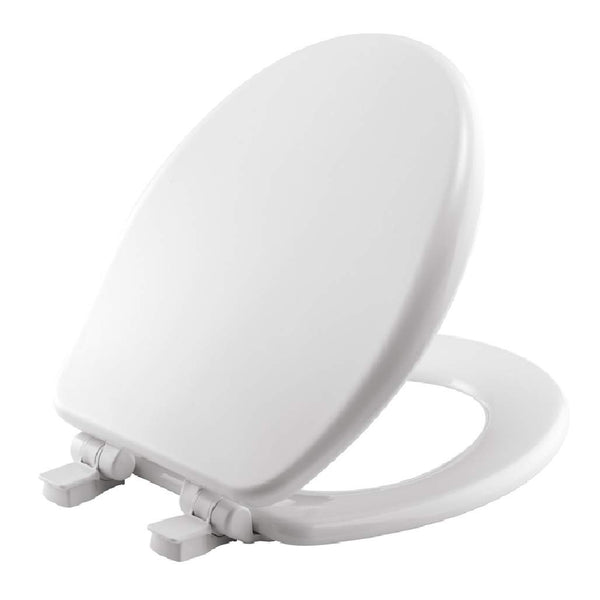 MAYFAIR 64SLOW-000 SLOW CLOSE ROUND TOILET SEAT 864SLOWB-000 - WHITE - Like New