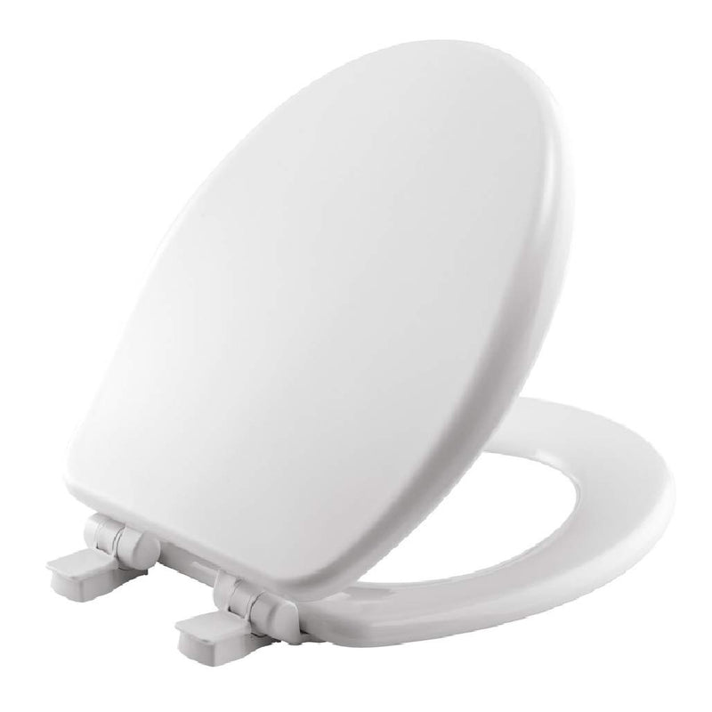 MAYFAIR 64SLOW-000 SLOW CLOSE ROUND TOILET SEAT 864SLOWB-000 - WHITE - Like New
