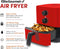 Elite Gourmet EAF-3218R 1.1Quart Compact Space Saving Electric Hot Air Fryer Red Like New