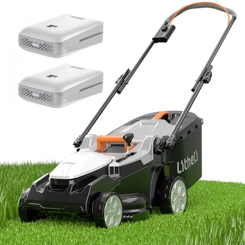 Litheli 40V (2 x 20V) 16" Electric Lawn Mower Cordless Walk U20LM00-0A210 - Gray - Like New