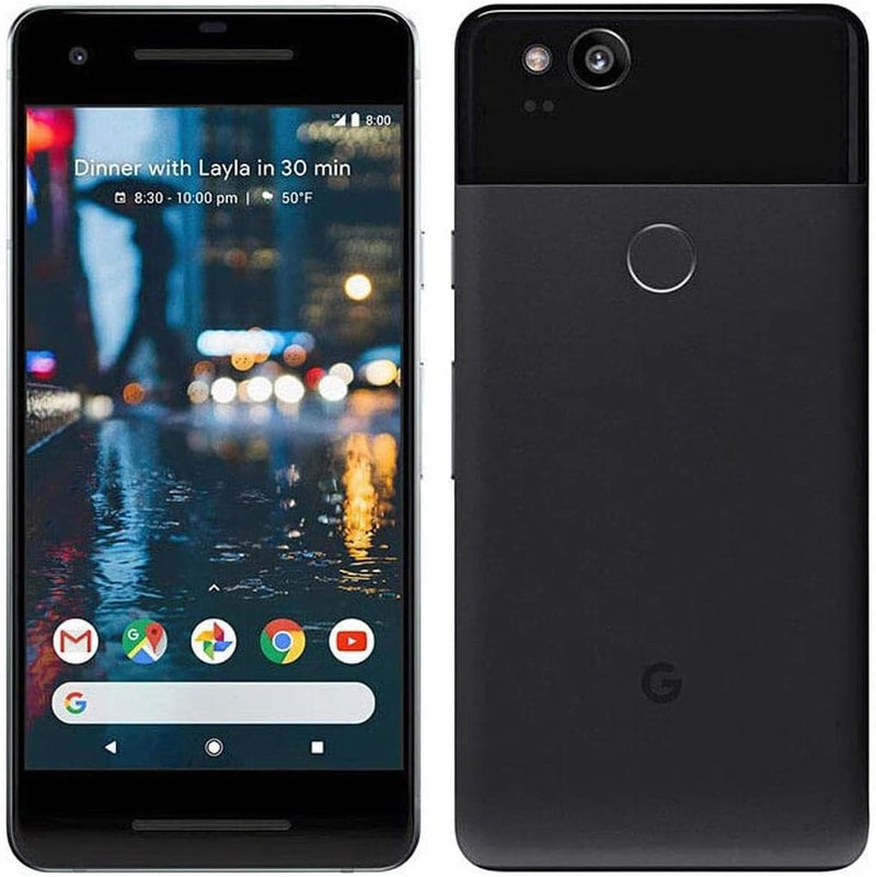 For Parts: GOOGLE PIXEL 2 128GB BLACK - VERIZON - PHYSICAL DAMAGED