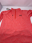 UNDER ARMOUR MEN'S TECH 2.0 1/2 ZIP - SIZE: MEN M - PINK - Like New