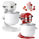 KASSUNKOCH ICE CREAM ATTACHMENT KITCHENAID STAND MIXER, 2-Quart KEM04 - WHITE - Like New