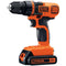 BLACK+DECKER 20V MAX CORDLESS DRILL AND DRIVER 3/8 INCH LDX120C - ORANGE/BLACK - Brand New