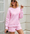 FKEEP WOMEN 2 PIECE OUTFITS SWEATSUIT OVERSIZED FALL CLOTHES - SIZE XL - PINK - Like New