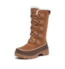 2082951242 SOREL WOMEN'S TIVOLI V TALL WATERPROOF BOOT VEL TANE TOBACCO SIZE 8.5 - Brand New
