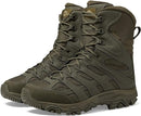 MERRELL MEN'S MOAB 3 8" ZIP TACTICAL BOOTS - SIZE: MEN 9.5 - DARK OLIVE - Like New