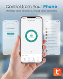 LEECICI FRONT DOOR LOCK SET KEYLESS ENTRY DOOR LOCK FINGERPRINT DEADBOLT - BLACK - Like New