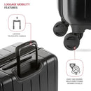 SWISSGEAR WANDERLUST LUGGAGE SPINNER 3-PIECE SET (20/24/28) 8092 - BLACK - Brand New